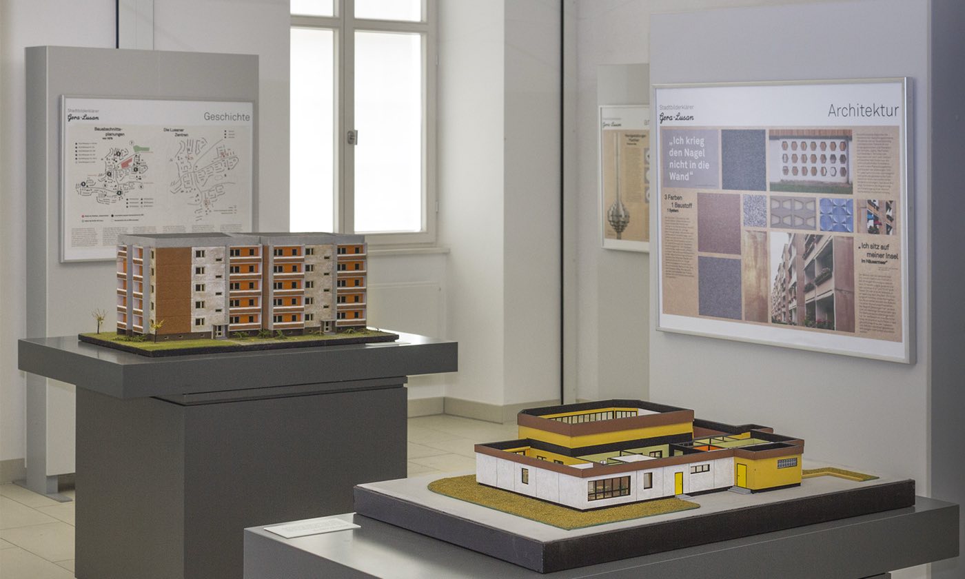 Studioausstellung Stadtbilderkl&auml;rer Gera-Lusan im Stadtmuseum Gera
